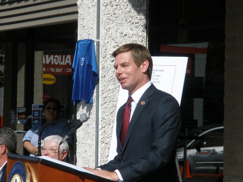 Trip photo #20/21 Rep. Swalwell - proposed the name change in Congress