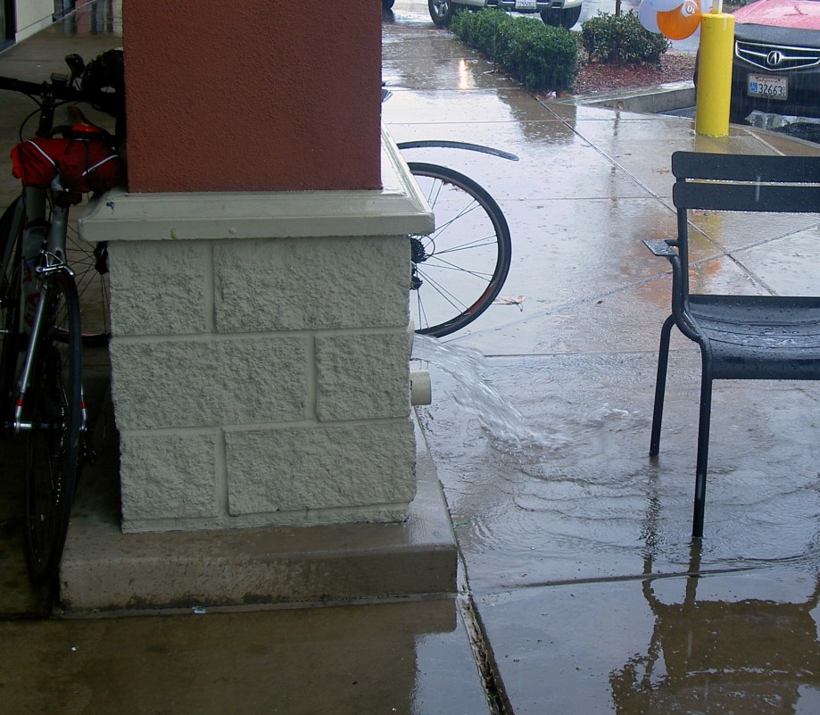 Trip photo #4/7 A little water from the downspouts