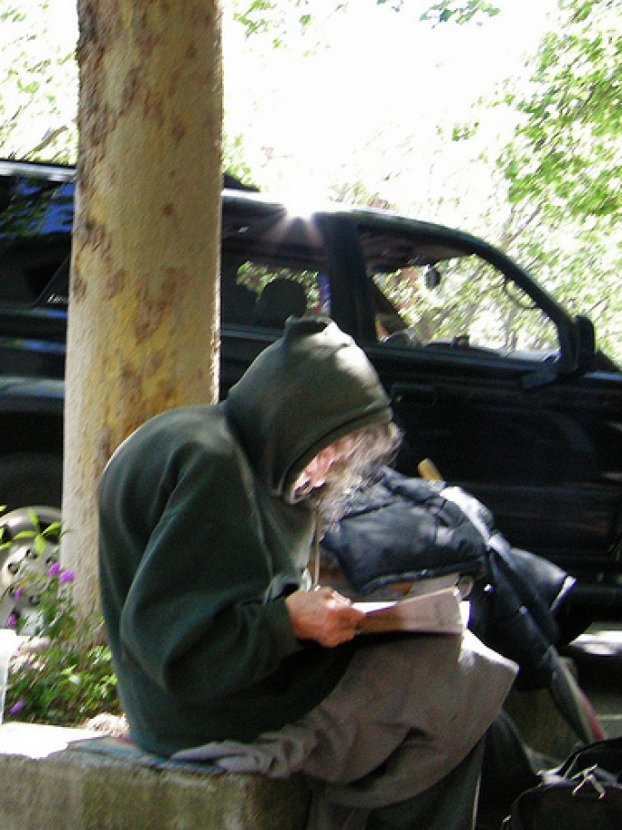 Trip photo #16/16 Homeless Woman Reading