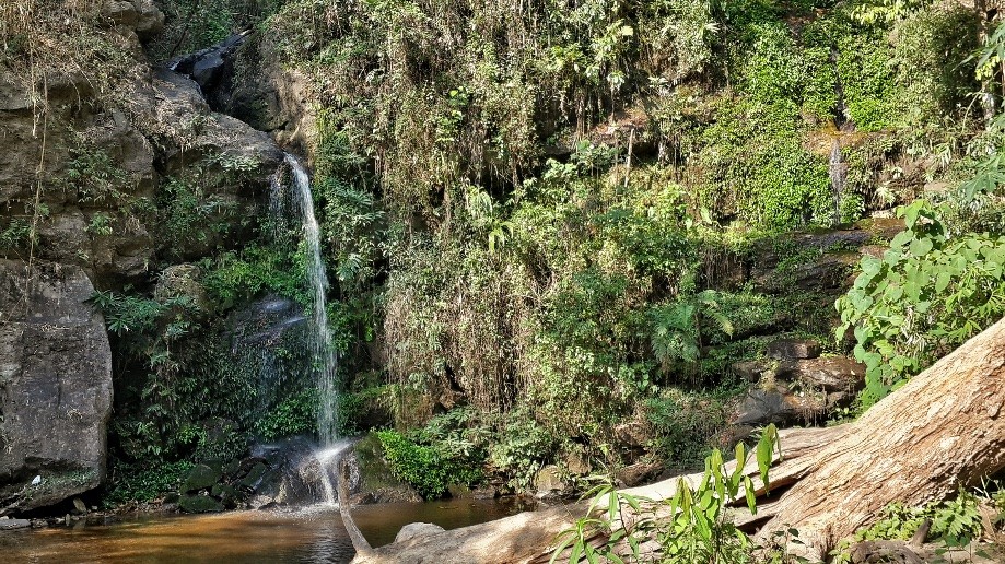 Trip photo #2/5 Monthathan Waterfall.  You come out to a road then get back on a trail to get to here.