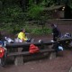 Hike&Bike campsite (packing up in the morning)