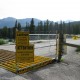 Electrified bear protection at Lake Louise campsite