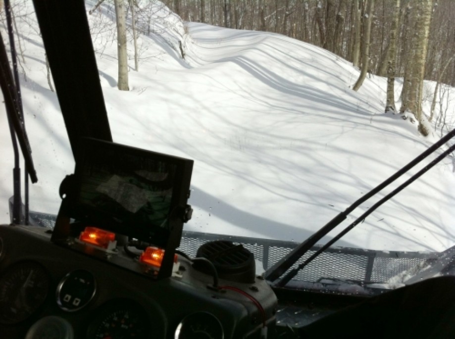 Trip photo #13/31 Wind left lots of snow in the trail.