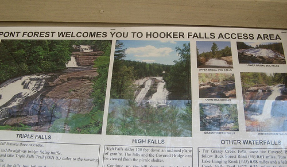Trip photo #14/14 Sign for Hooker Falls Access Area