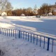 A frozen pond