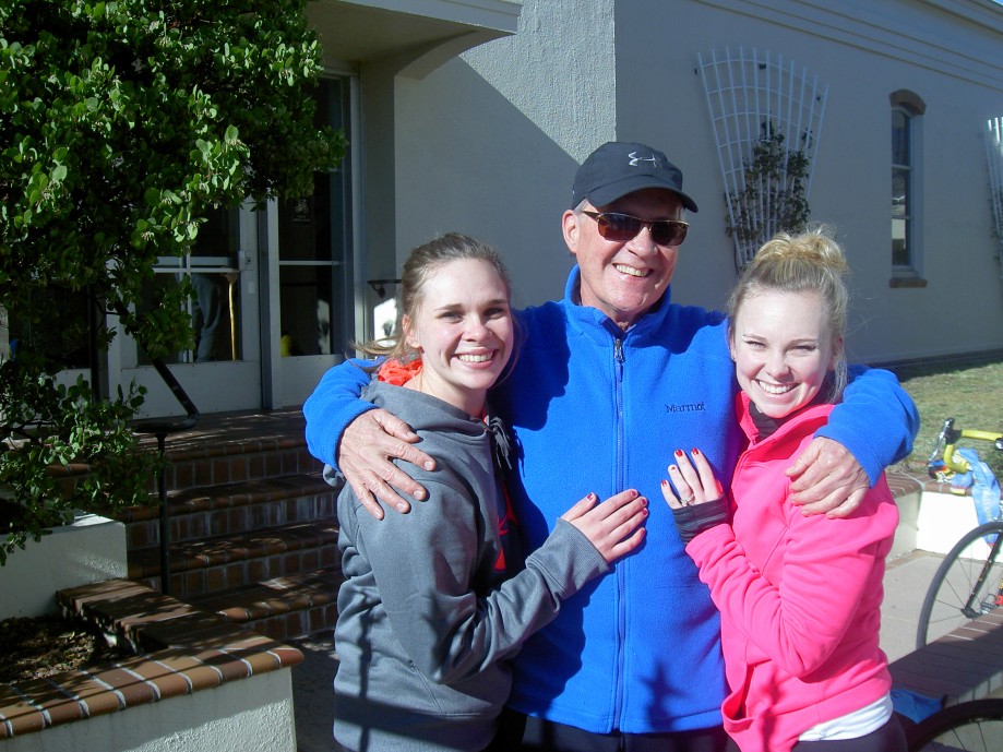 Trip photo #16/26 Our sag team - the Birthday Boy host and his two daughters