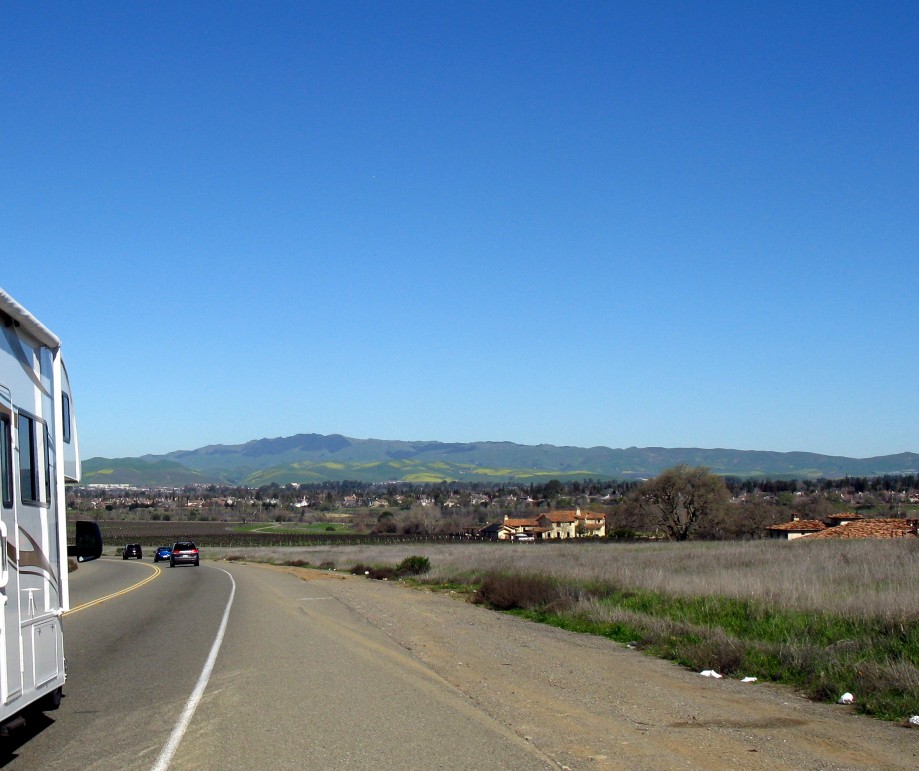 Trip photo #32/45 North on Hwy. 84 with Morgan Territory in the background