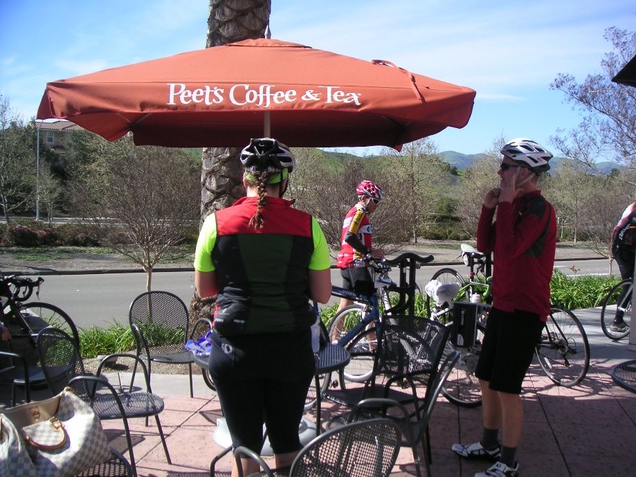 Trip photo #4/6 Refreshment stop at Peet's Coffee at Bollinger Canyon and Dougherty