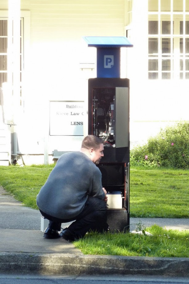 Trip photo #21/22 Fixing the Parking Meter Station