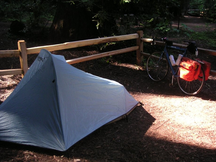Trip photo #20/20 Campsite at Samuel Taylor Park (1st use of my new solo tent)