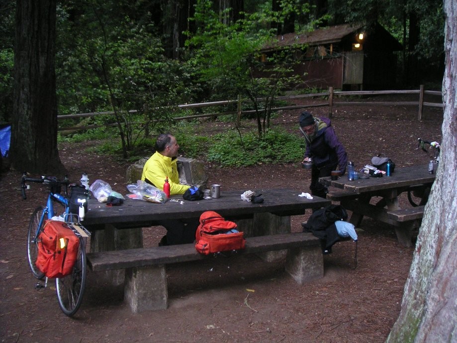 Trip photo #1/7 Hike&Bike campsite (packing up in the morning)