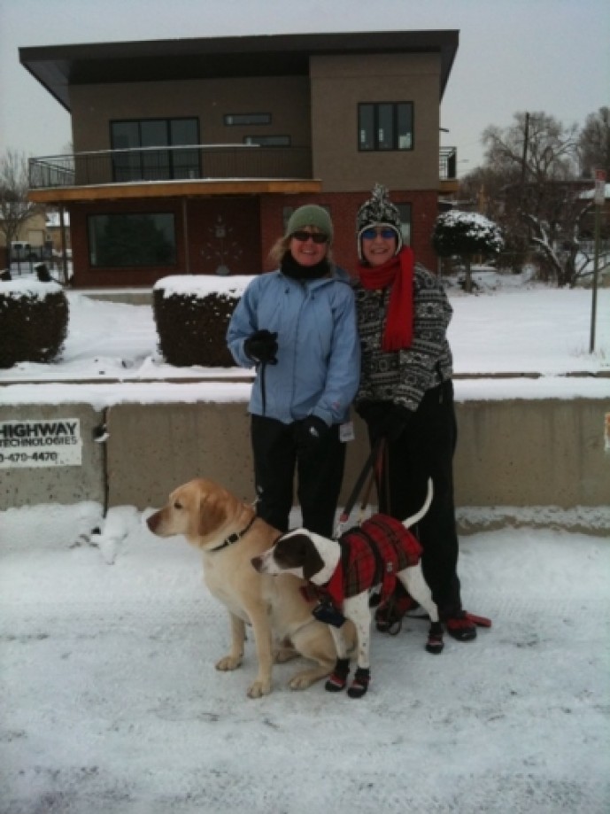 Trip photo #12/16 Beth and Nilou at new construction