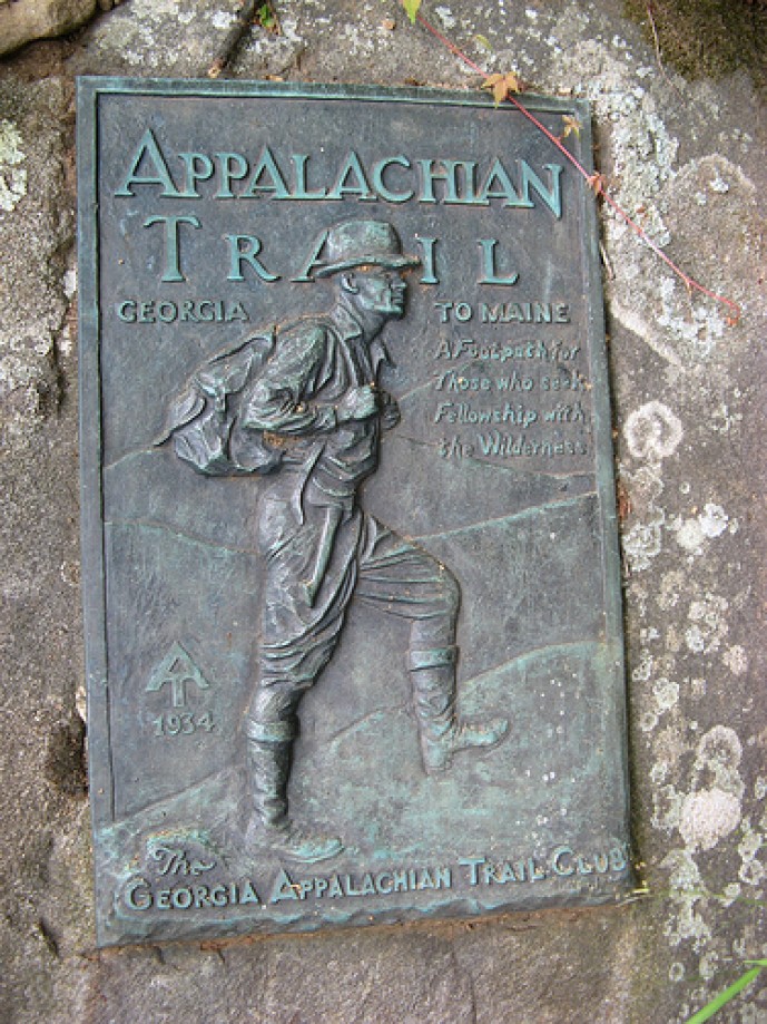 Trip photo #8/14 Appalachian Trail marker