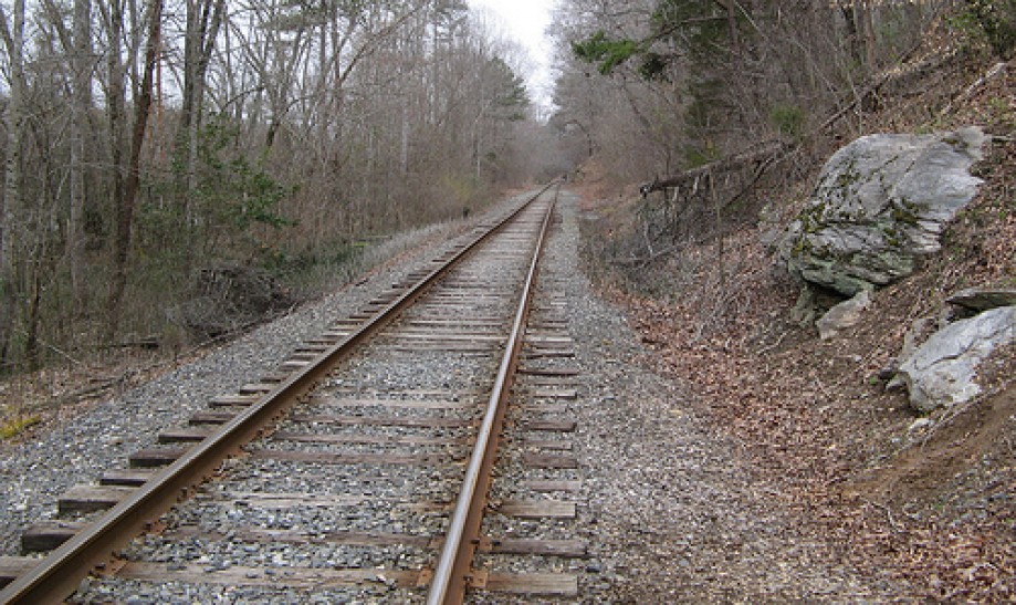 Trip photo #9/13 Railroad tracks at northern River Section