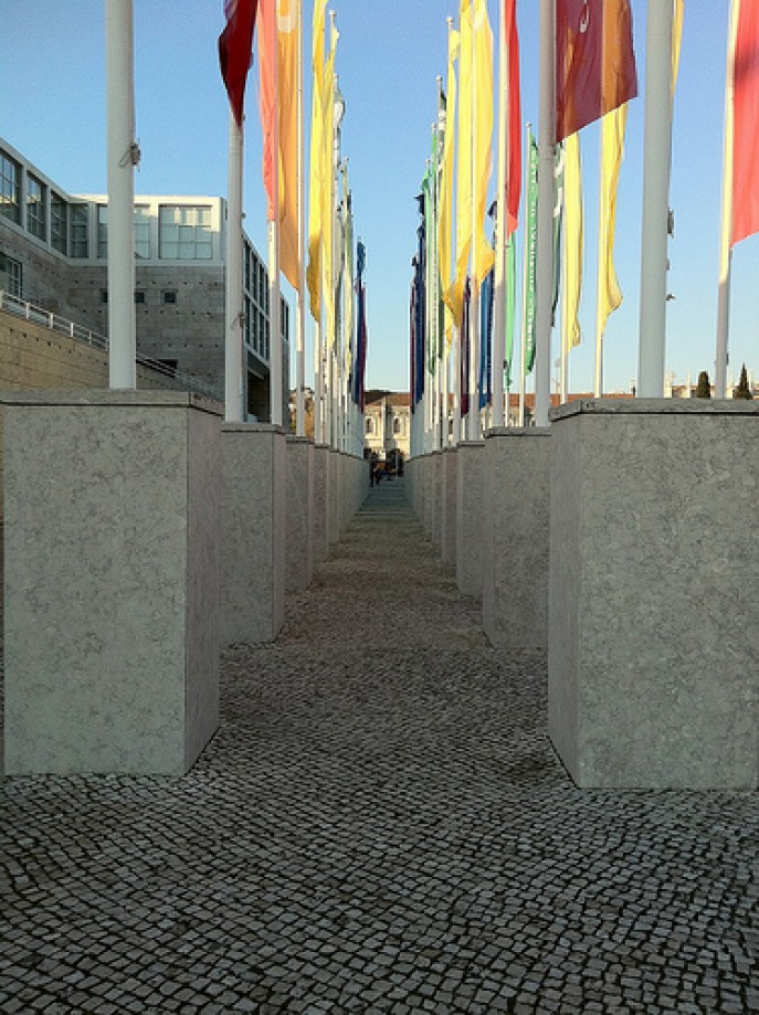 Trip photo #18/20 Flags at the Centro Cultural de Belém