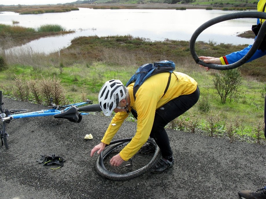 Trip photo #8/11 Flat tire in the Coyote Hills