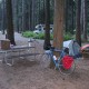 Campsite in Lower Pines (not in place marked on map)